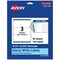 Avery Glossy White Rectangle Labels with Sure Feed, 3-1/4" x 8-3/8"